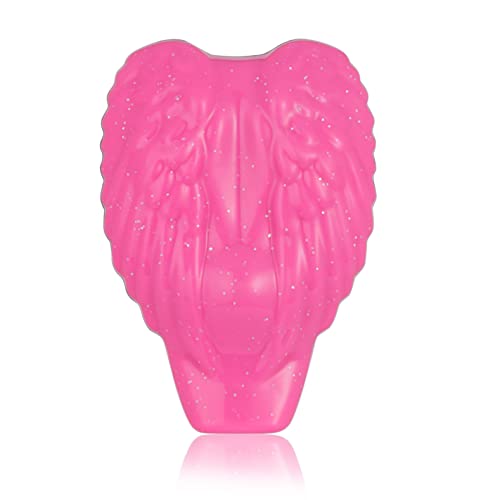 Tangle Angel Reborn Compact Pink Sparkle Detangling Hairbrush Made From Recycled Plastic Best Sustainable Eco-Friendly Detangler Comb For All Hair Types Thick Thin Wet Dry Women Girls Kids Travel #TOP3
