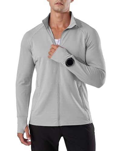 Locachy Men's Lightweight Quick Dry Athletic Jacket