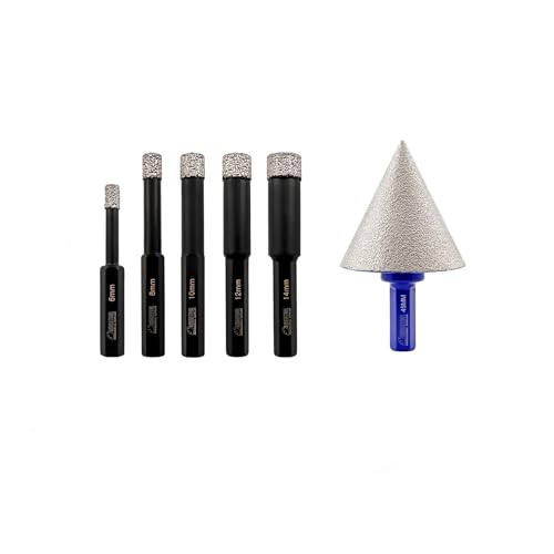 Set de 5 brocas de diamante seco para cerámica miniatura 1