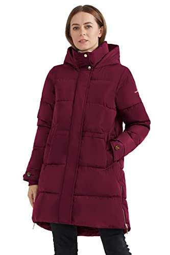 Orolay Manteau D'hiver épais pour Femme avec Capuche Légère Rouge XL Cover