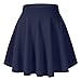 Jupe Femme Jupe Patineuse Plissée en Polyester Rétro Jupe Mini/Midi/Basique Trapèze