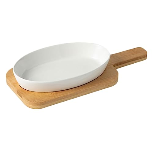 Plat de cuisson ovale céramique facile à nettoyer pour four - 2