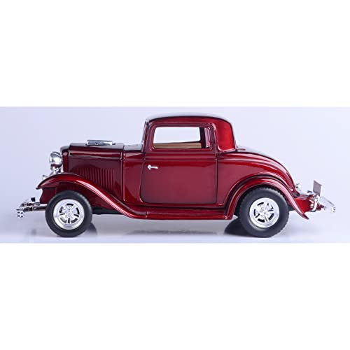 Modelo a escala 1:24 Ford Coupe 1932 Motormax rojo miniatura 4