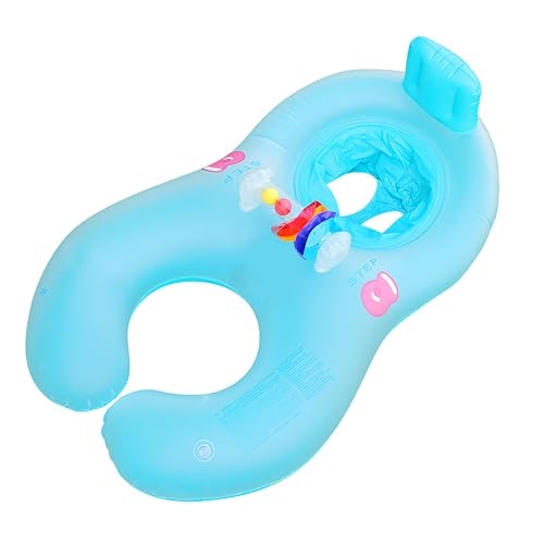 YJZQ Flotteurs bébé Bateau à flotter Double Bagues pour Enfant et Papa/Mama Flotteur de Natation Aide à la Nage pour 6 Mois-3 Ans Bouée de Natation...