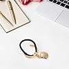 COLLBATH 2pcs Metal Ponytail Holder Cuff with Hollow Shell Charm, High Elastic Hair Tie Bangle for Women, Decorative Hair Accessories for Everyday Ponytail Styling #4