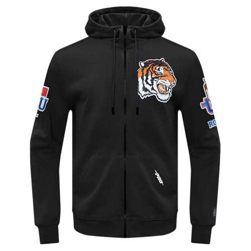 Image of Pro Standard Mens College Classic Chenille Cotton Double Knit Full Zip Hoodie