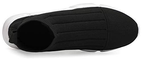 Image of Santiro Men's Running Shoes Breathable Knit Slip On Sneakers