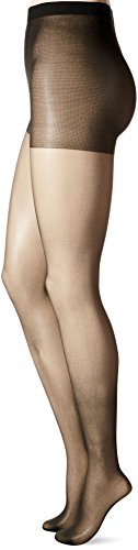 L'eggs Women's Everyday Control Top Panty Hose, Jet Black, B2
