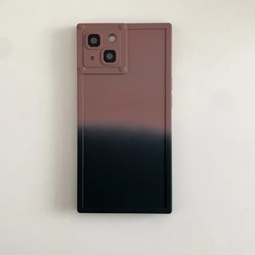 Coque iPhone 14 antichoc en TPU souple carré dégradé protection arrière