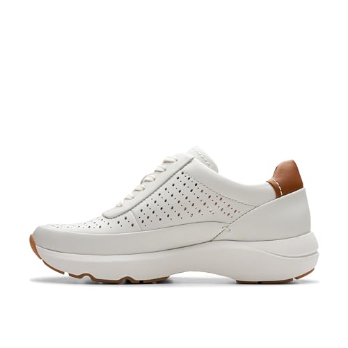Clarks Femme Tivoli Grace Basket, Off White Lea, 40 EU