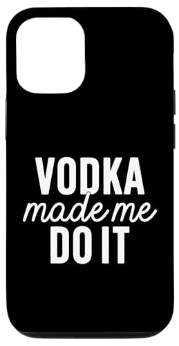 Vodka Made Me Do It Cute Funny Hen Stag Do Do It para hombres y mujeres Carcasa para iPhone 12/12 Pro