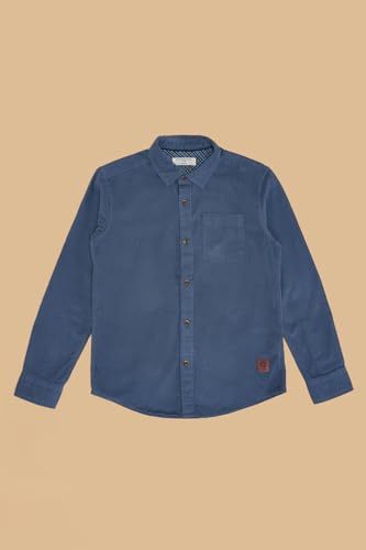 Image of Pantaloons Junior Boy's Solid Regular Fit Shirt