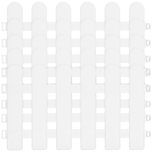 SUPVOX Valla Decorativa De Pvc Para JardíN FáCil De Montar 5 Piezas De 50 X 30 Cm Perfecta Para Patios DecoracióN De Espacios Interiores Y Exteriores
