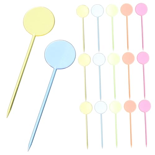 HOLIDYOYO Chic Fruit Forks Set 100pcs Creative Plastic Forks for Party Cafe Ktv Decorative Fruit Picks