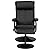 FlashFurniture Contemporary Leather Recliner/Ottoman with Wrapped Base by Flash Furniture
