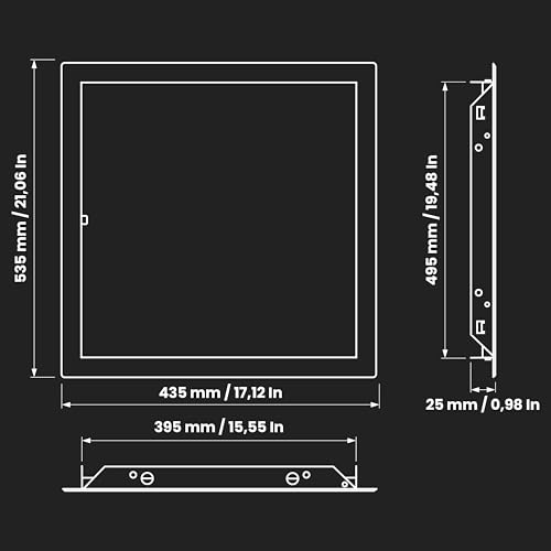 Puerta de acceso interior de 16x20 pulgadas ideal para techos y sótanos 3