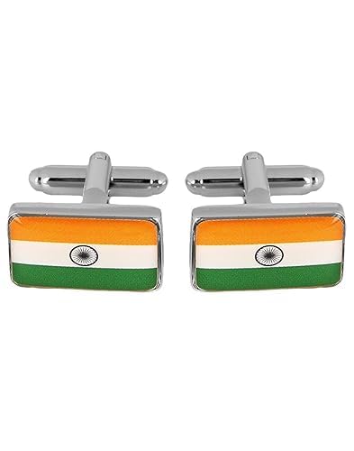 Cufflinks flag Silver, Green, Orange, White, And Resin Wear With Pride Cufflink for Men Whit Gift Box (B0D8G9GVW5) Amazon Price History, Amazon Price Tracker