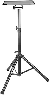 Neewer® Deluxe 37.4"-58.7"/92cm-130cm Adjustable and Collapsible Heavy-Duty Laptop Stand with Solid Tripod Base and Non-slip Rubber Caps, Black