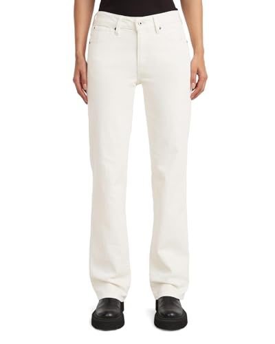 Jean droit blanc G-Star G-Low pour femme : la coupe straight confortable
