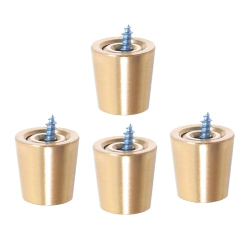 COHEALI DIY Metal Lamp Holder Feet 4pcs Table Lamp Base Pads Stand Risers Conical