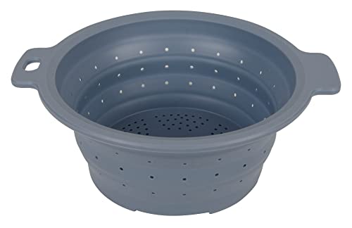 BIRAMBEAU - Ustensiles de Cuisine – Passoire Pliable Rétractable Silicone 26cm Ø - 2 Tailles différentes - Idéal Gain de Place