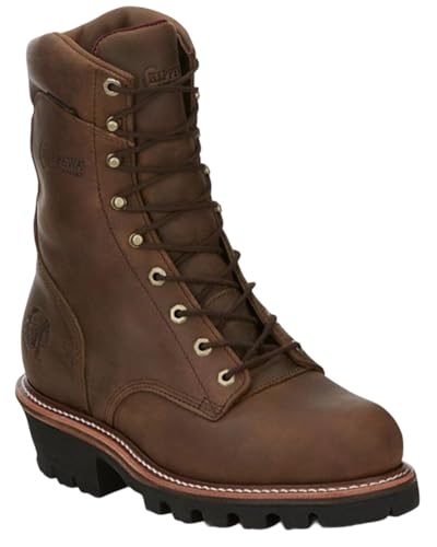 Chippewa Men's Lace-Up Waterproof Logger Work Boot Steel Toe - 59407