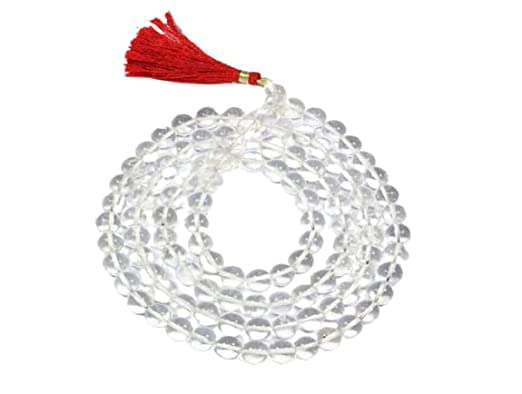 Pure and Certified 108+1 Beads Sphatik Mala Or Crystal Mala with Lab Certificate,-image-19