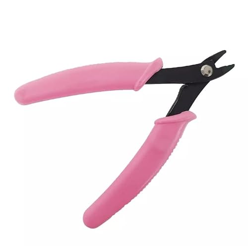 G L Hair Pink Gl Hair Nano Tip Hair Extension Pliers – Professional Micro Ring & Nano Ring Tool, Precision Ergonomic Grip, Manganese Alloy Applicator (Pink)