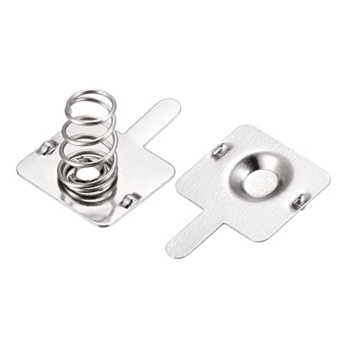 MECCANIXITY Battery Spring Plate AA Battery Spring Contact Nickel Plate 14mmx12mm 20 Set