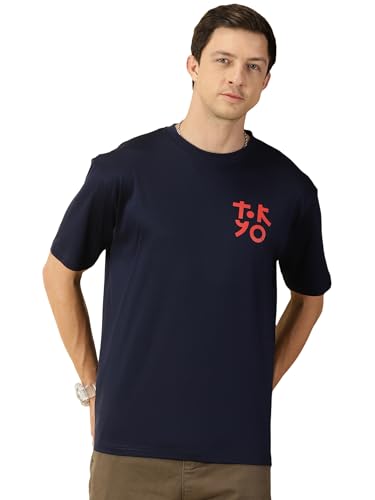Image of Thomas Scott Men's | Graphic | Half Sleeve | Oversized Fit | 100% Cotton | Crew Collar | Casual Tshirt