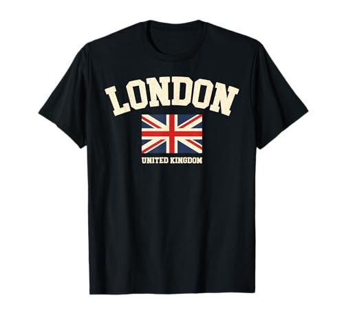 Vintage London England United Kingdom Souvenir Retro Graphic T-Shirt