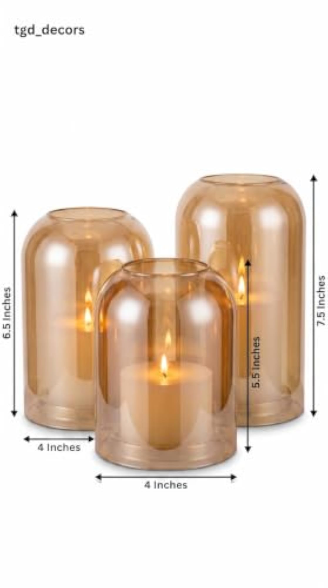Auspicious Golden Flame Holders