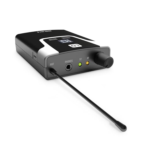 LD Systems U308 IEM R - In-Ear Monitoring System Empfänger, 863-865 MHz + 823-832 MHz, schwarz
