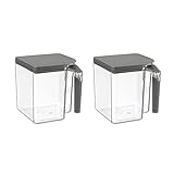 Polder Handle-It Canister, BPA-Free Plastic, Stackable Storage Canister, Air-Tight Food Storage Container, Canister for Kitchen Organization and Storage, 2.75-Quart, 2 pack