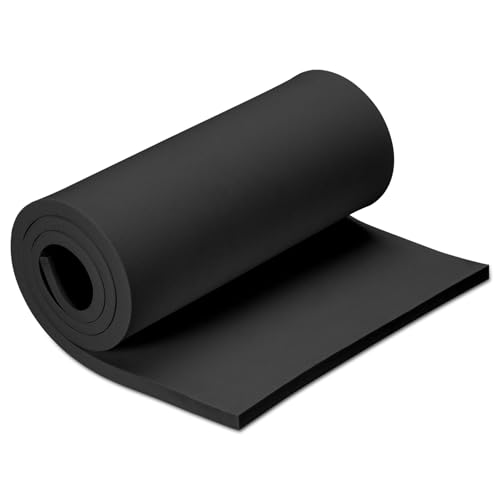 Image of 15mm Thick Black Eva Foam Cosplay Sheets roll, 13.9 inch x 39 inch Premium eva Craft Foam for Cosplay Costume by MEARCOOH