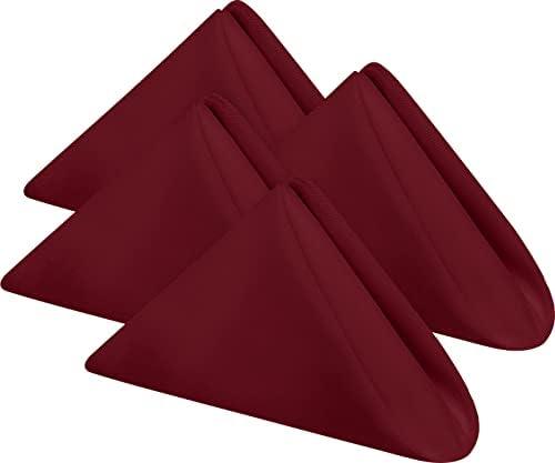 Utopia Home [24 Pack] Cloth Napkins 17 by 17 Inches, 100% Polyester Hunter Green Dinner Napkins with Hemmed Edges, Washable Napkins Ideal for Parties, Weddings and Dinners