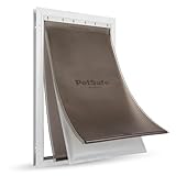 PetSafe Porte pour Animaux de Compagnie en Aluminium pour Conditions Climatiques Extrêmes - Économe En Énergie, Système à Volet Isolant - Pour Chats & Chiens - XL