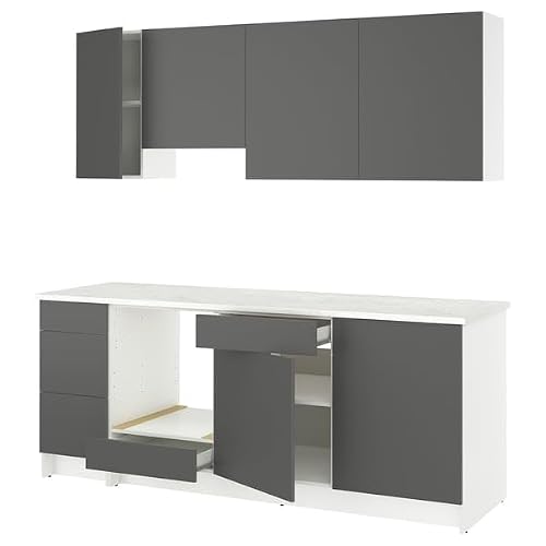 ProTuning KNOXHULT Cuisine, gris foncé, 220x61x220 cm