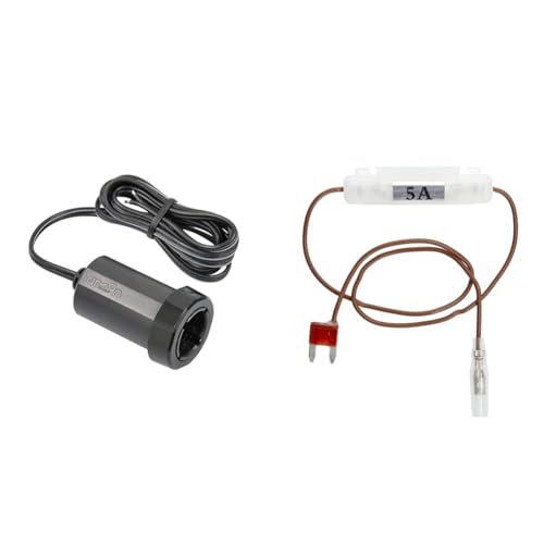 【セット買い】Amazon.co.jp限定 エーモン(amon) 電源ソケット DC12V/24V80W以下 プラグロックタイプ 4958 + Amazon.co.jp限定 エーモン(amon) ミニ平型ヒューズ電源 7.5A→5A取り出し 4847