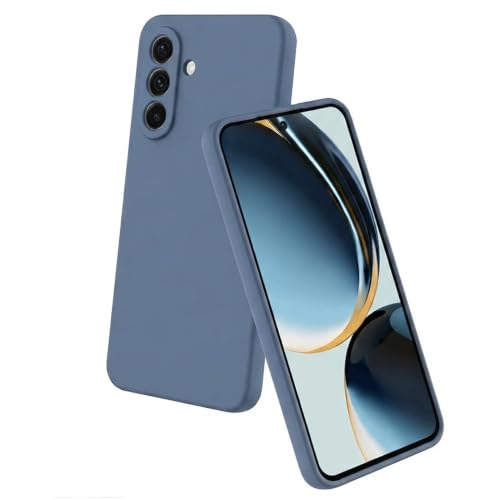 Image of Back Cover Compatible with Samsung Galaxy A57 5G | Full Camera Protection | Premium Liquid Silicon Case | Flexible Bumper Case for Samsung Galaxy A57 5G (Blue)
