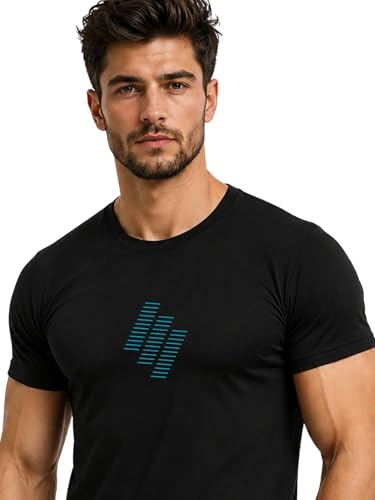 Image of 3Colors Men's Active Polyester T-Shirt | Quick Dry Gym Workout Tee | Stretch Sports Round Neck Running T-Shirt-STEPUP LINE