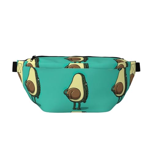 Sac banane de course à pied avocat et sangle réglable pour éviter les ballottements