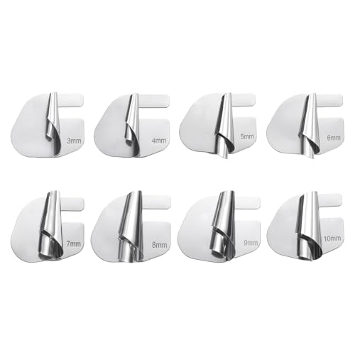 Set 8 piezas prensa telas rolled hemmer acero inoxidable miniatura 1