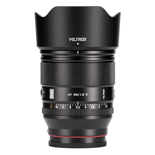 Image of VILTROX 56mm F1.2 Pro E, AF 56mm f /1.2 E for Sony E-Mount, F1.2 Large Aperture Portrait Lens for Sony A7 IV A7C II A6700 ZV-E10 II A7R V A7S III A6400 FX30 A6600