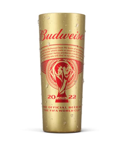 Kit Budweiser Copa do Mundo 2 LN 330ml + Copo Mágico Dourado 650ml