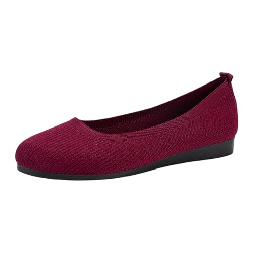 Women's Pointed-Toe Ballet Classic Slip-On Breathable Dress Casual Shoe for Men
