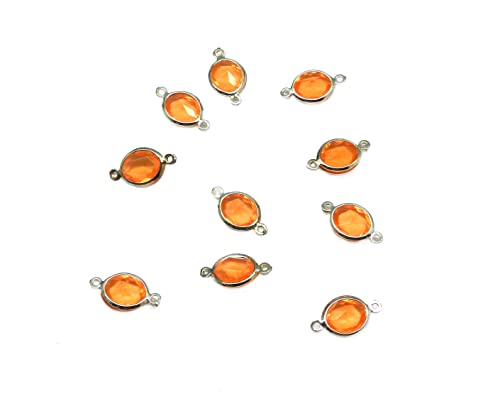 Maillons ovales strass orange pour sublimer vos looks d'été et bijoux de plage