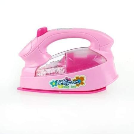 Kitchen Play Set for Girls – Battery Operated Pink Home Appliance Toys with Iron, Vacuum Cleaner, Sewing Machine & Washing Machine – Pretend Play Household Set - Image 4 thumbnail