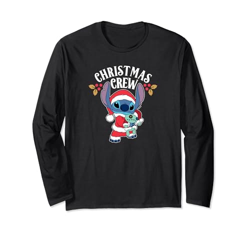 T-shirt Stitch de Noël à manches longues idéal pour les fêtes en famille