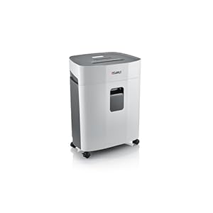 Dahle PaperSAFE PS 420 Papierversnipperaar, 10 vellen, veiligheidsniveau P5, microsnijding, olie- en onderhoudsvrij, 25 liter, grijs